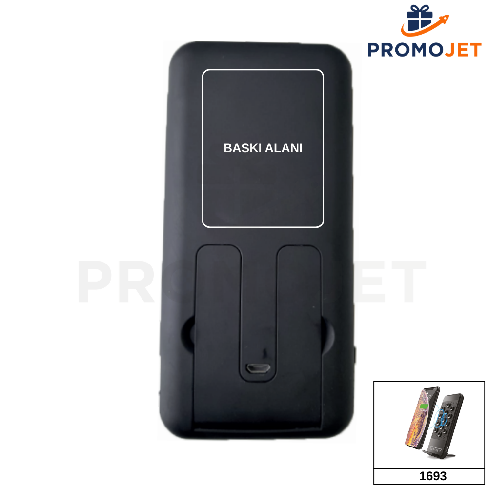 Işıklı Logo Baskılı 5.000 mAh Vantuzlu Kablosuz Powerbank