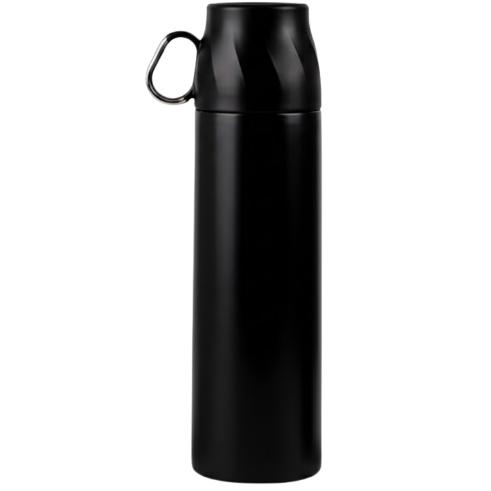 500 ml Bardaklı Paslanmaz Çelik Termos (Özel Tasarım Kapaklı)