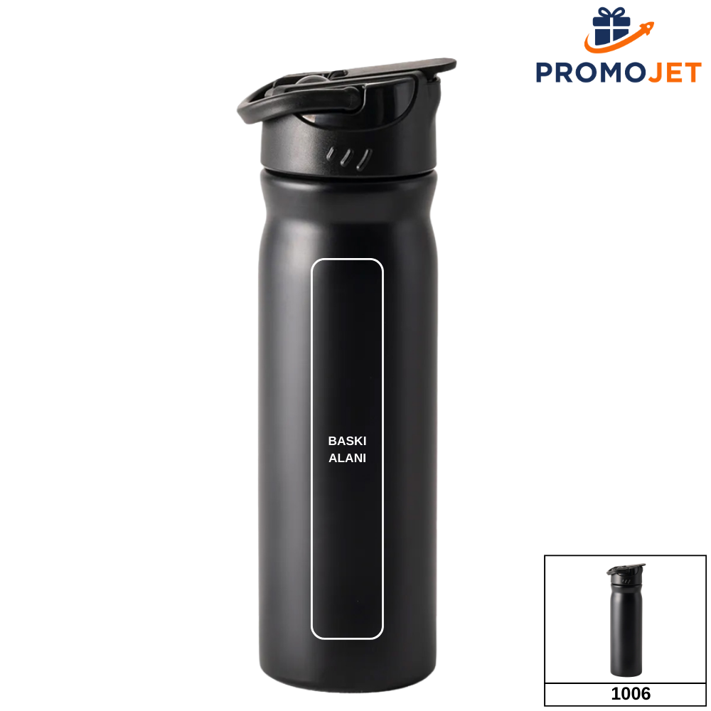 Pipetli Çelik Matara – Hafif ve Pratik Tasarım (500 ml)