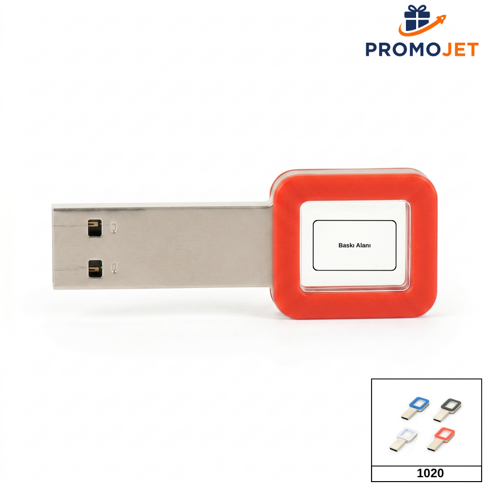 Renkli Çerçeveli Işıklı Kristal USB Bellek (8 GB)
