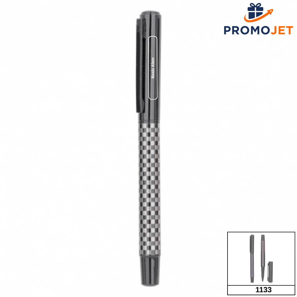 Desenli Metal Roller Kalem