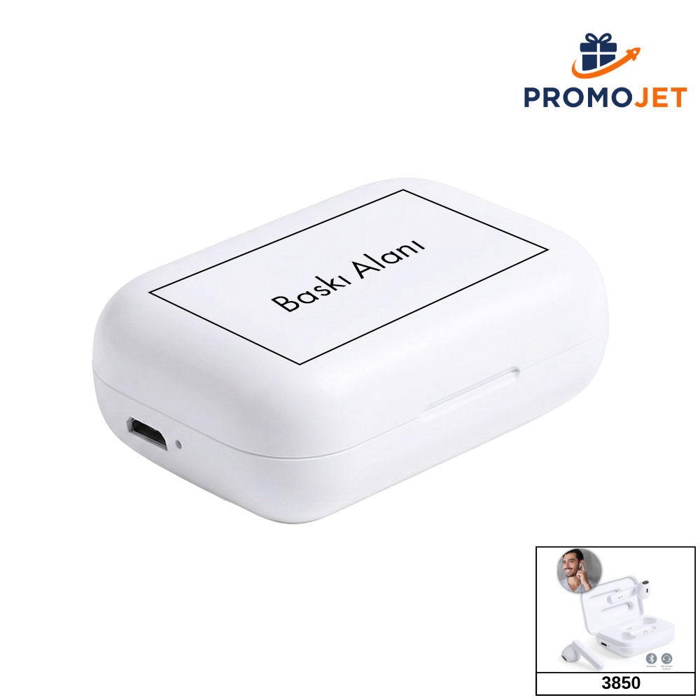 Yatay Açılır Dikdörtgen Şasili Mini TWS Bluetooth Kulaklık