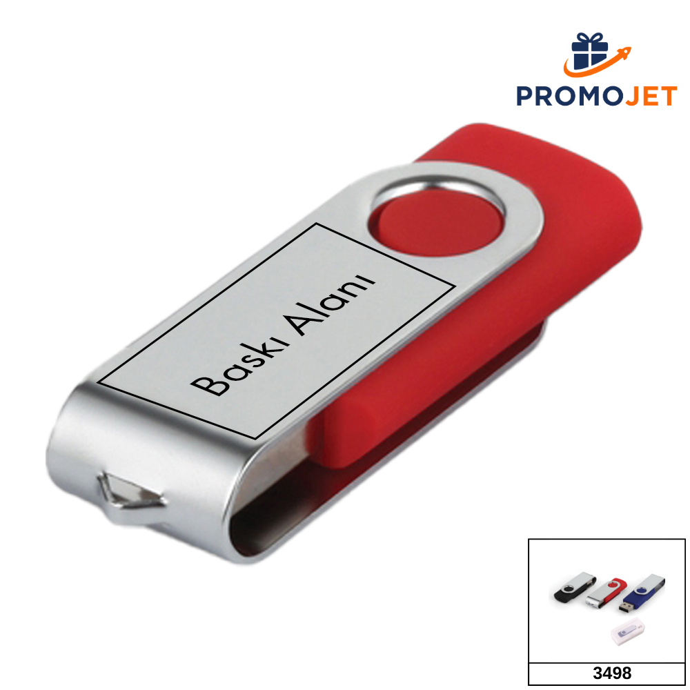 Premium 16 GB Döner Alüminyum Kapaklı VIP Metal USB Bellek