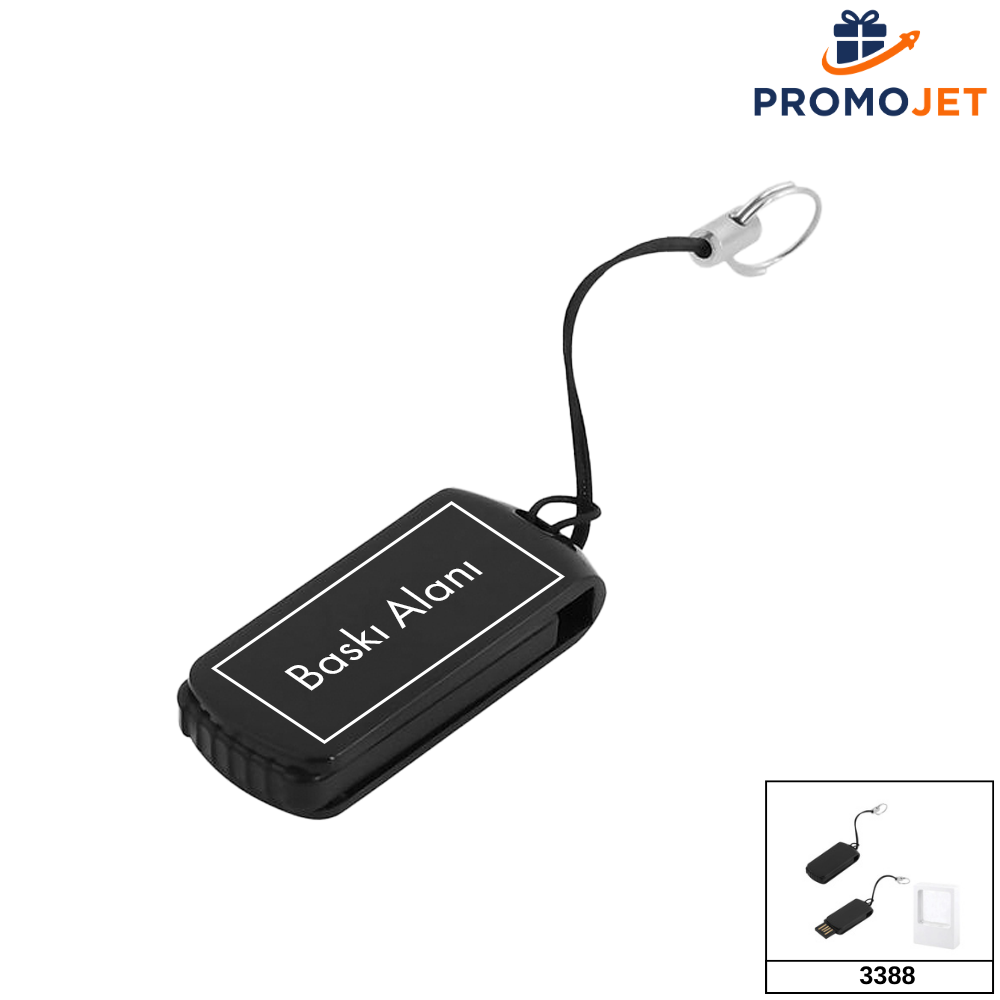 8 GB Döner Mekanizmali Plastik USB Bellek
