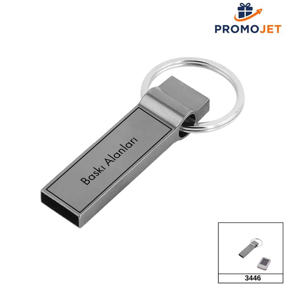 USB 3.0 Monoblok VIP Metal 16 GB USB Bellek Anahtarlık