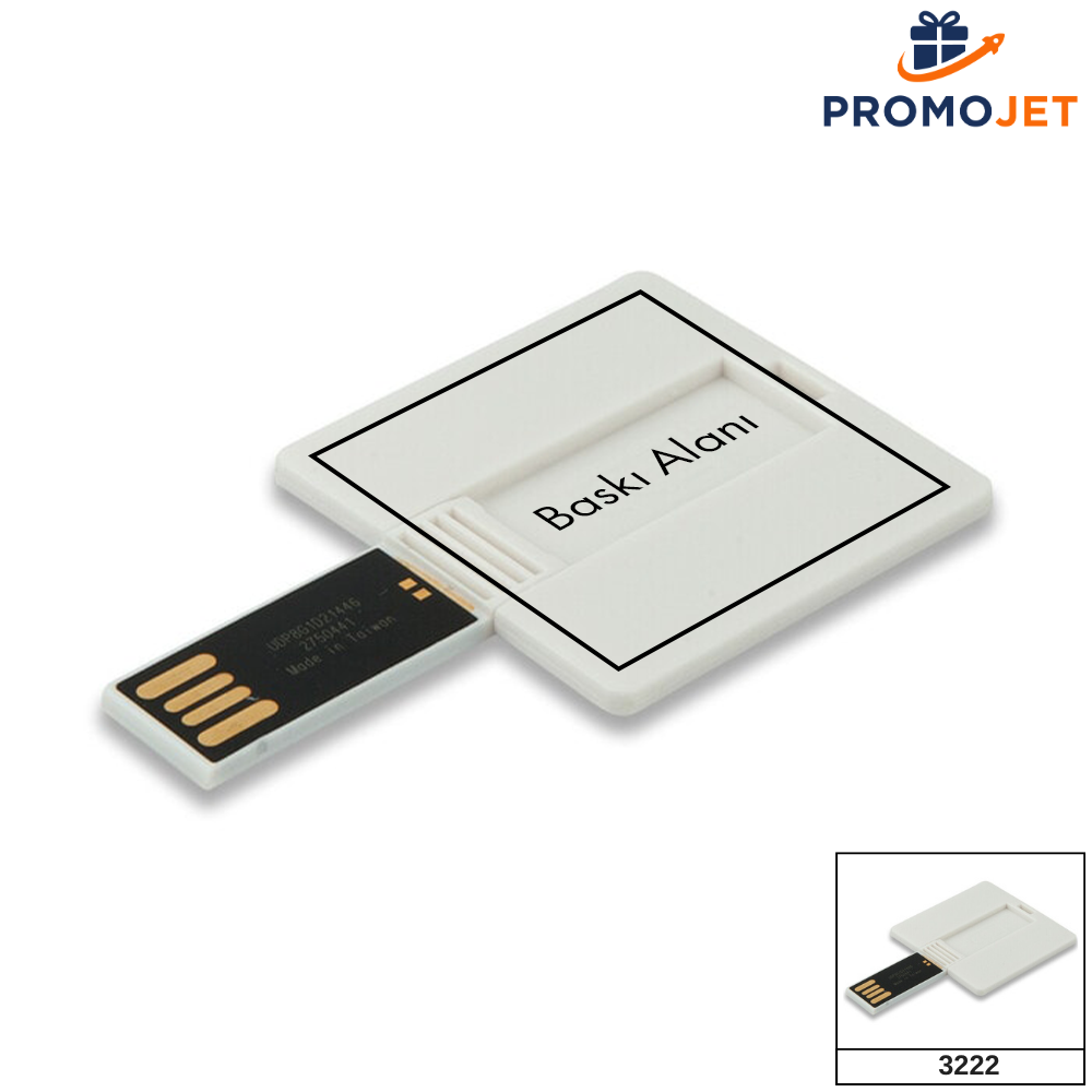 Kare Şeklinde Kart USB Bellek