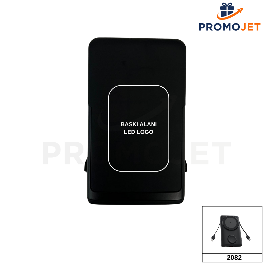 EccoTech 10.000 Mah Magsafe Stand Özellikli İçten Kablolu 15W Powerbank