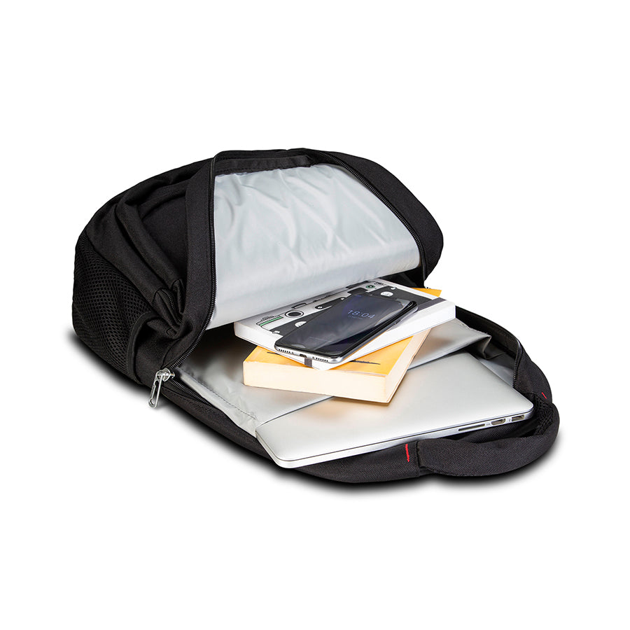 Milano Siyah Laptop Çantası – 15.6" Ortopedik Sırt Destekli ve Suya Dayanıklı WTX-Pro
