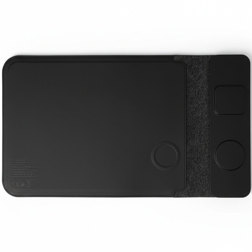 EccoTech 3’lü Kurumsal Hediye Seti: 15W MagSafe Wireless Şarj, Laptop Kılıfı ve Mousepad