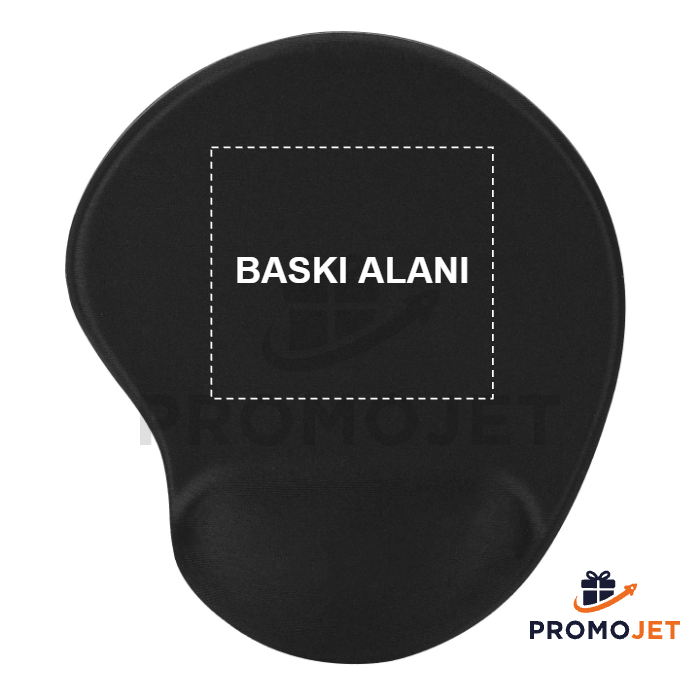 Siyah Bileklikli Ekstra Kauçuk Kaplamalı Mouse Pad