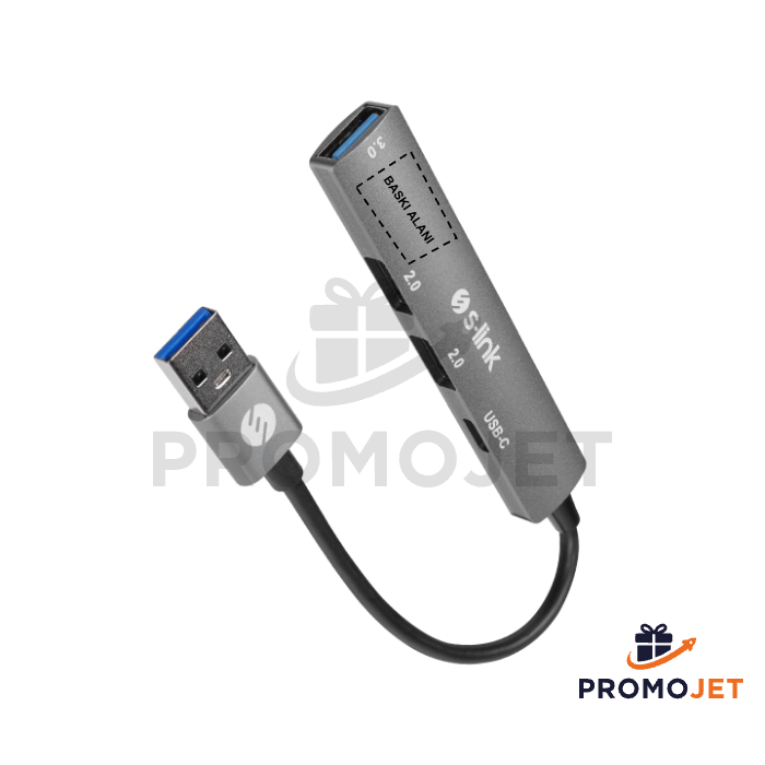 Metal Çoklu USB Hub - Type-C ve USB Çoklayıcı