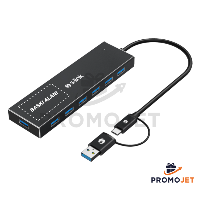 USB 3.0 7 Port Hub Çevirici Adaptör