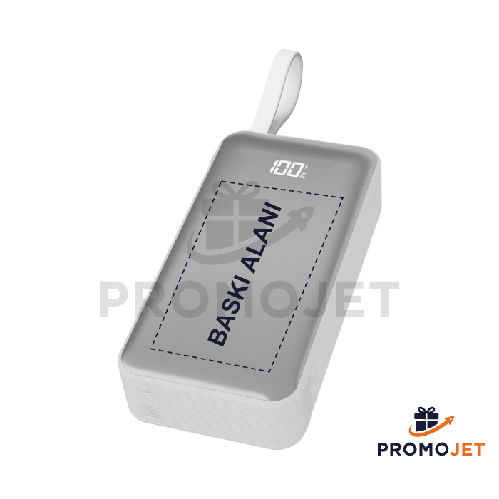 10.000 mAh Hızlı Şarj Destekli LCD Ekranlı Powerbank