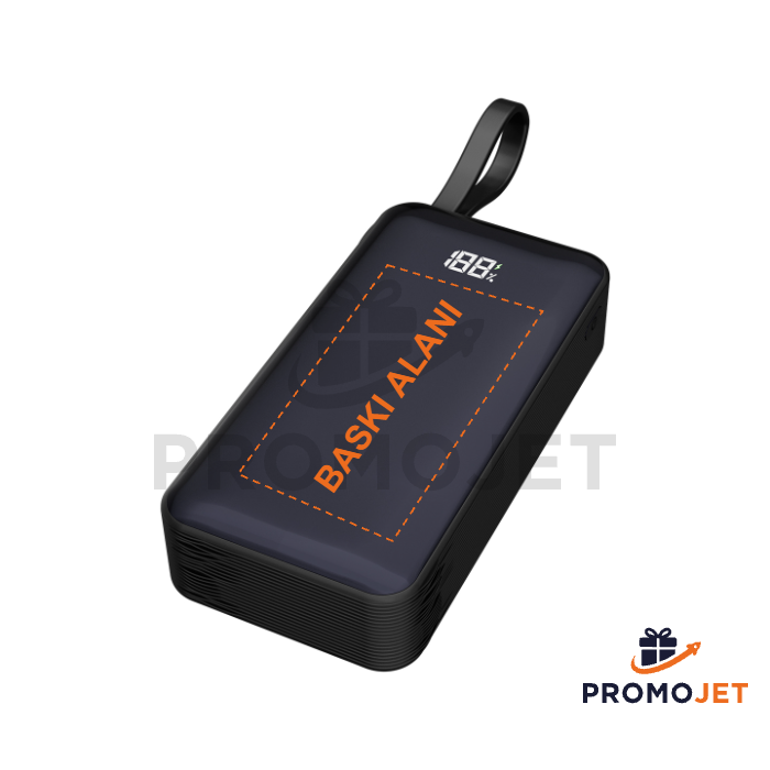 10.000 mAh LCD Ekranlı Hızlı Şarj Destekli Taşınabilir Powerbank