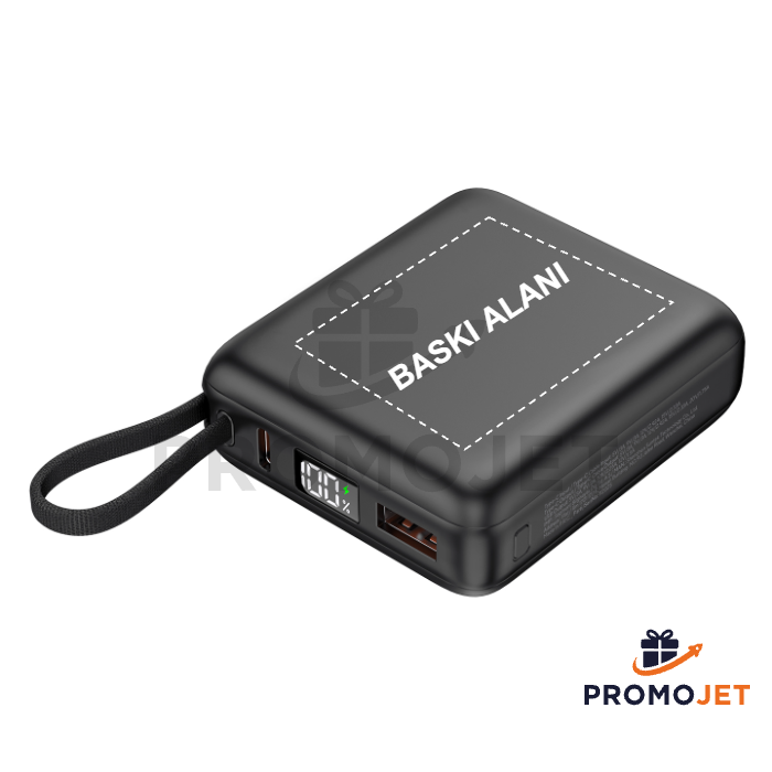 10000mAh LCD Ekranlı Hızlı Şarj Destekli Taşınabilir Powerbank