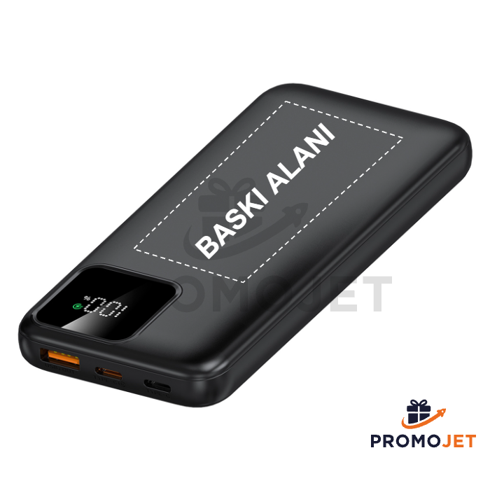 10000mAh PD 20W Hızlı Şarjlı LCD Ekranlı Powerbank