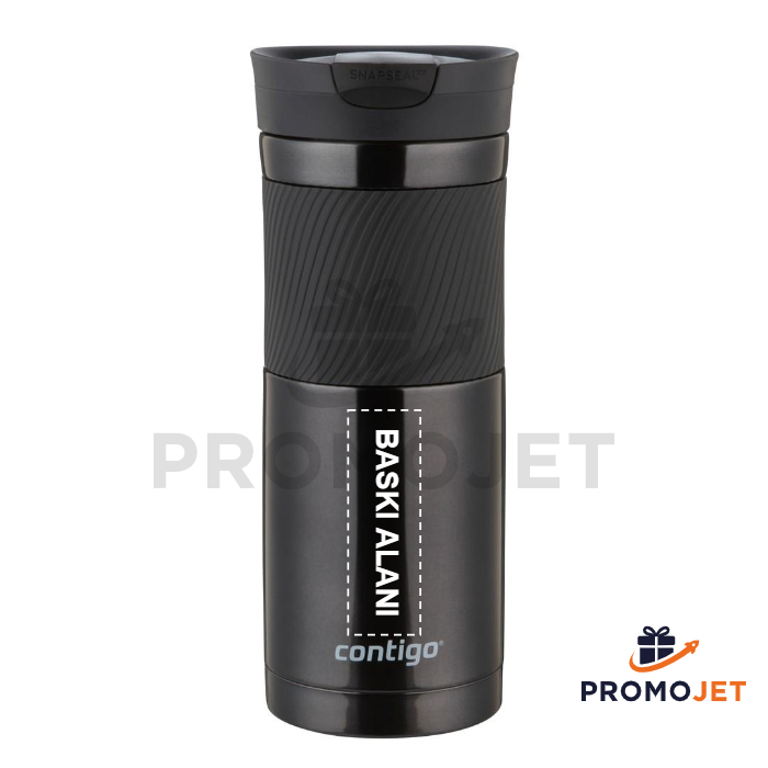 Contigo Byron Vakumlu Çelik Termos 590ml Siyah
