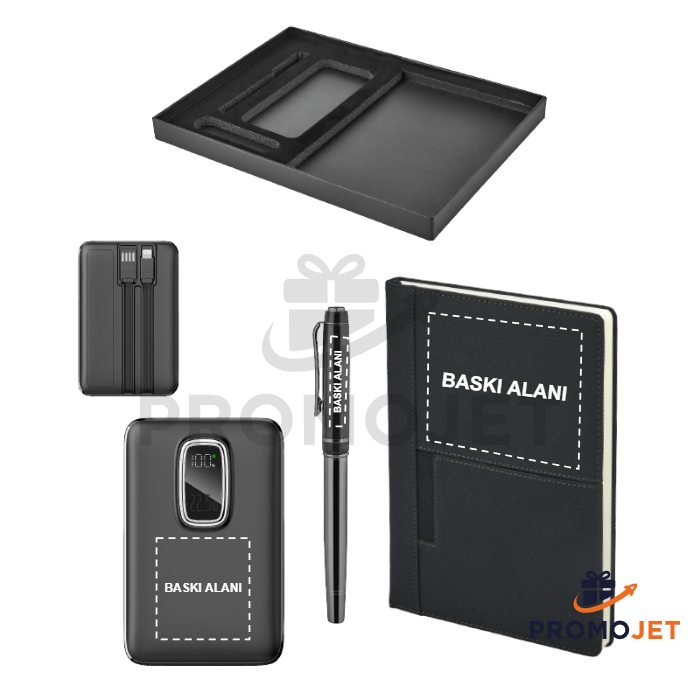 Kalem Defter ve Powerbank Hediye Seti