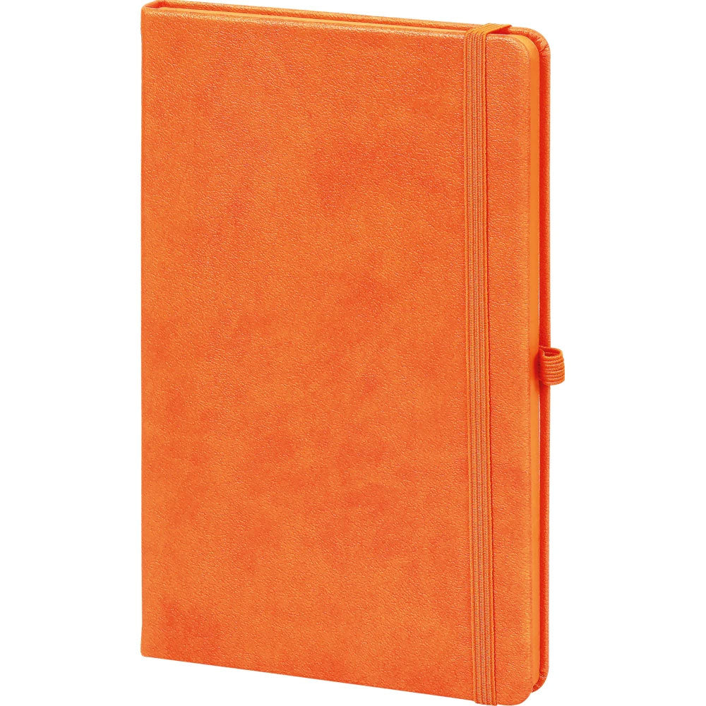 Açık Gri Termo Deri Kapaklı ve Lastikli VIP Tarihsiz Defter (13 x 21 cm)