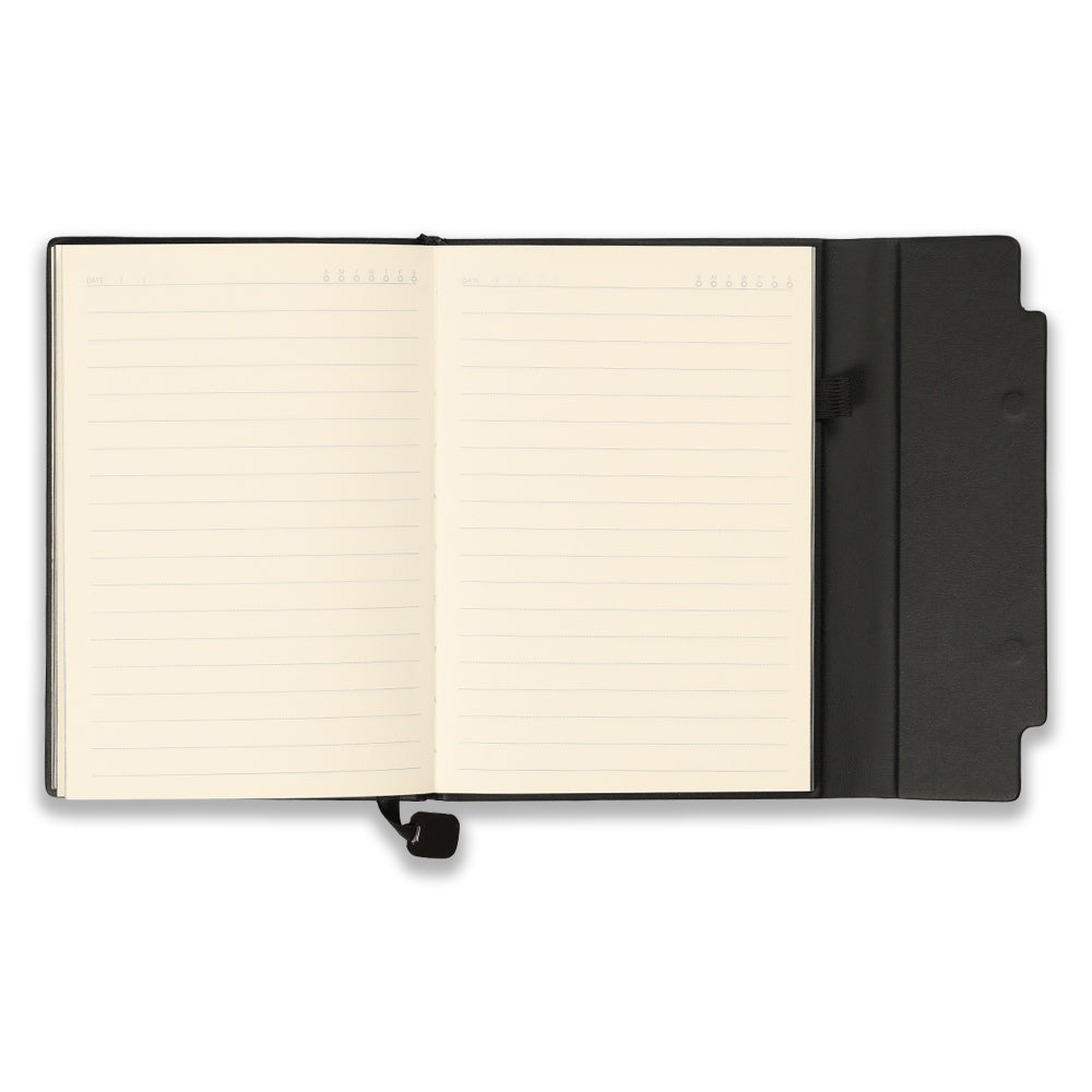 Mıknatıslı Kapaklı Premium Termo Deri Defter (14 x 21 cm)