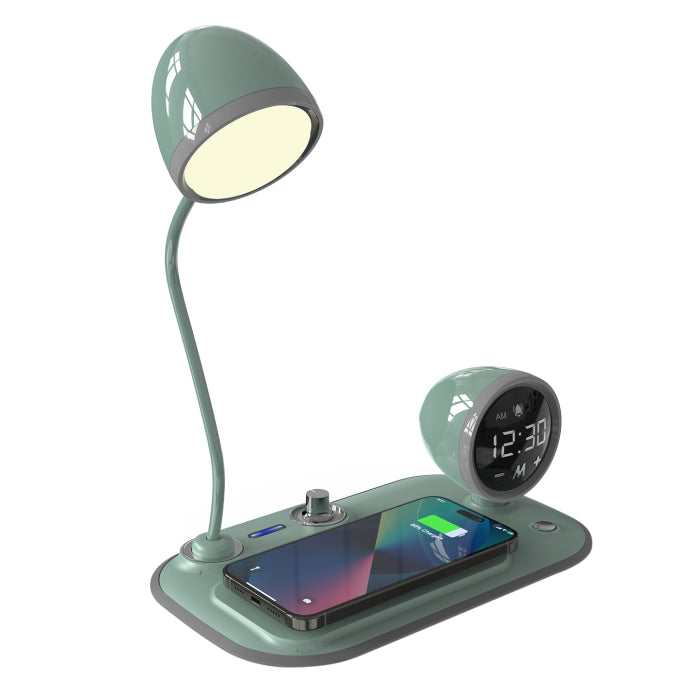 S-link Telefon Uyumlu 15W Hızlı Şarjlı Led Işıklı Masa Lambası