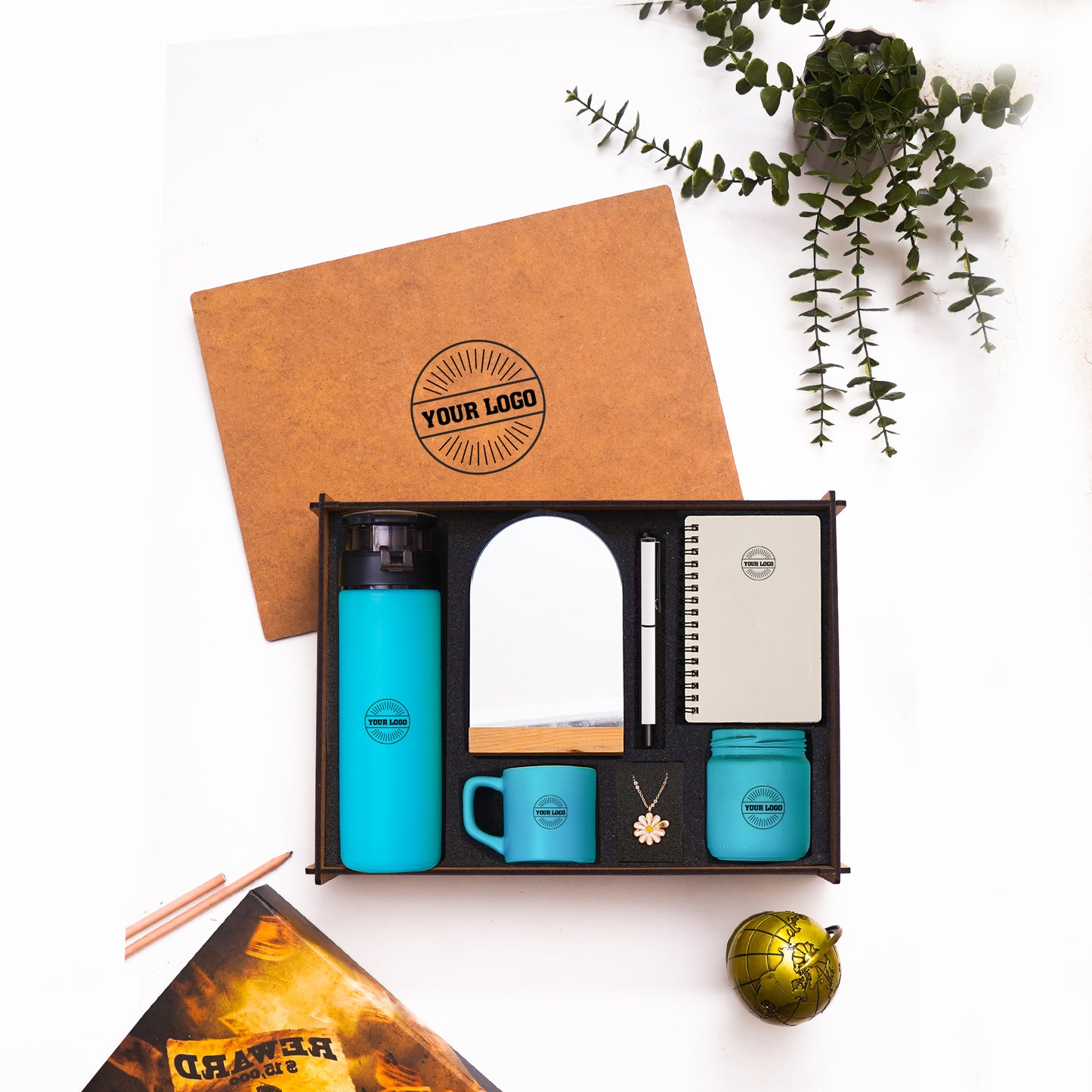 Ahsap Kutulu Hediye Seti - 16