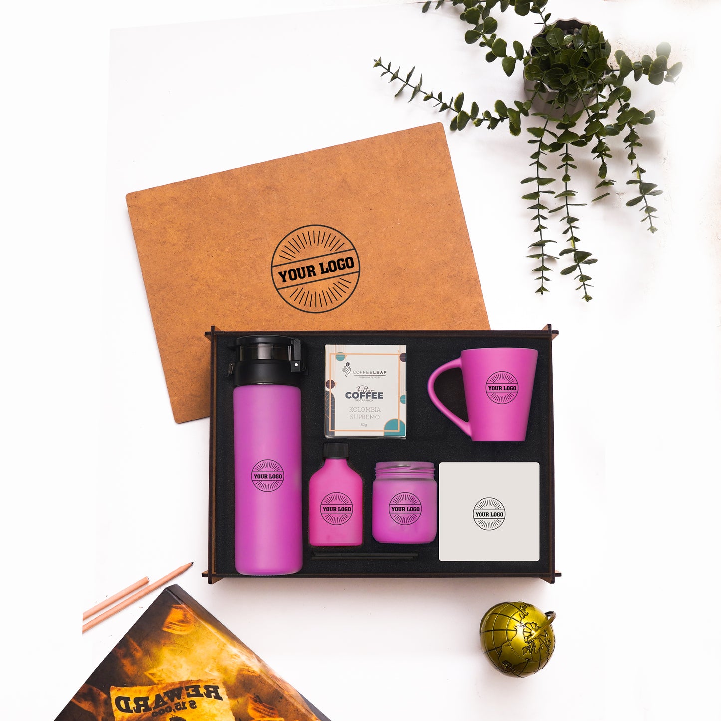 Ahsap Kutulu Hediye Seti - 14