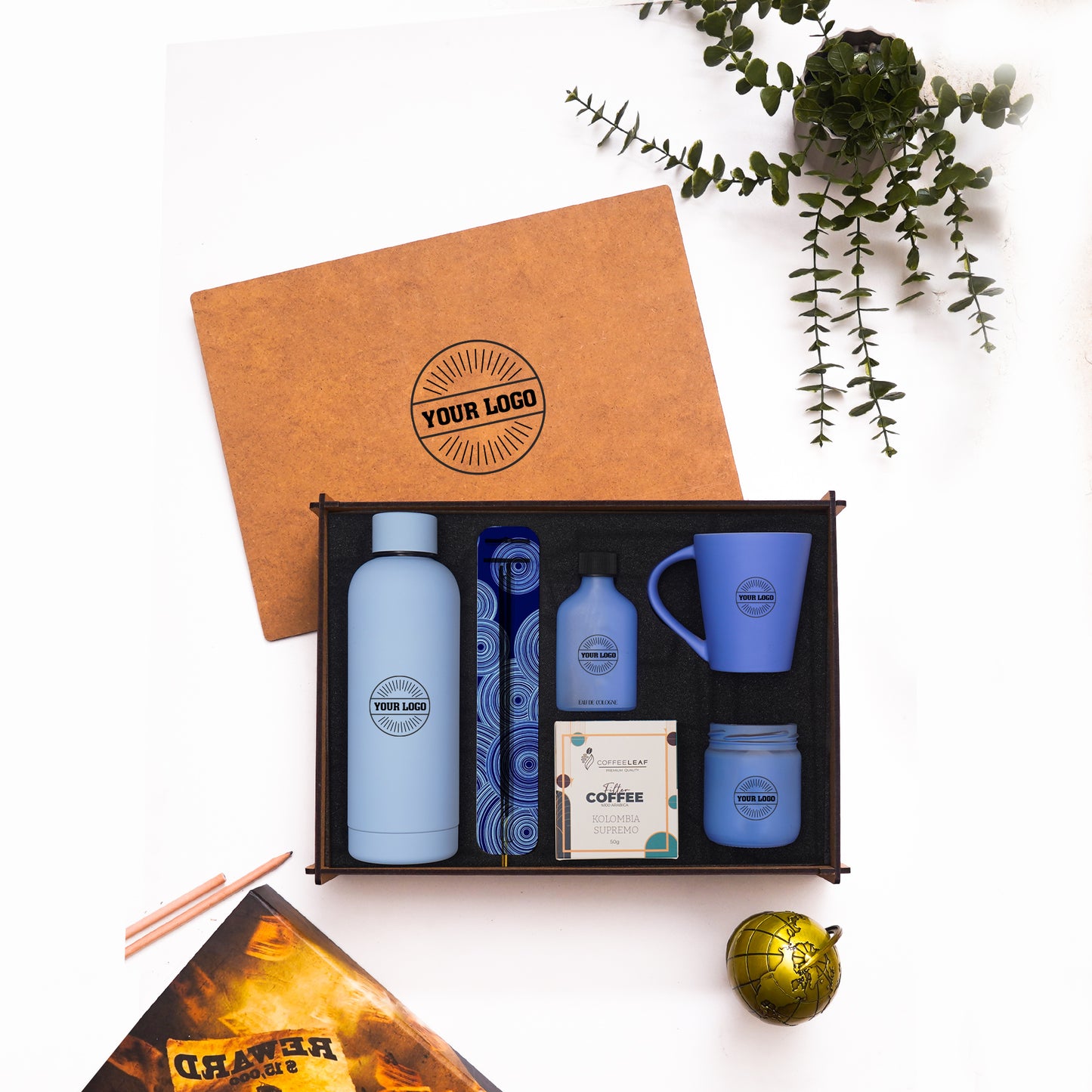 Ahsap Kutulu Hediye Seti - 09