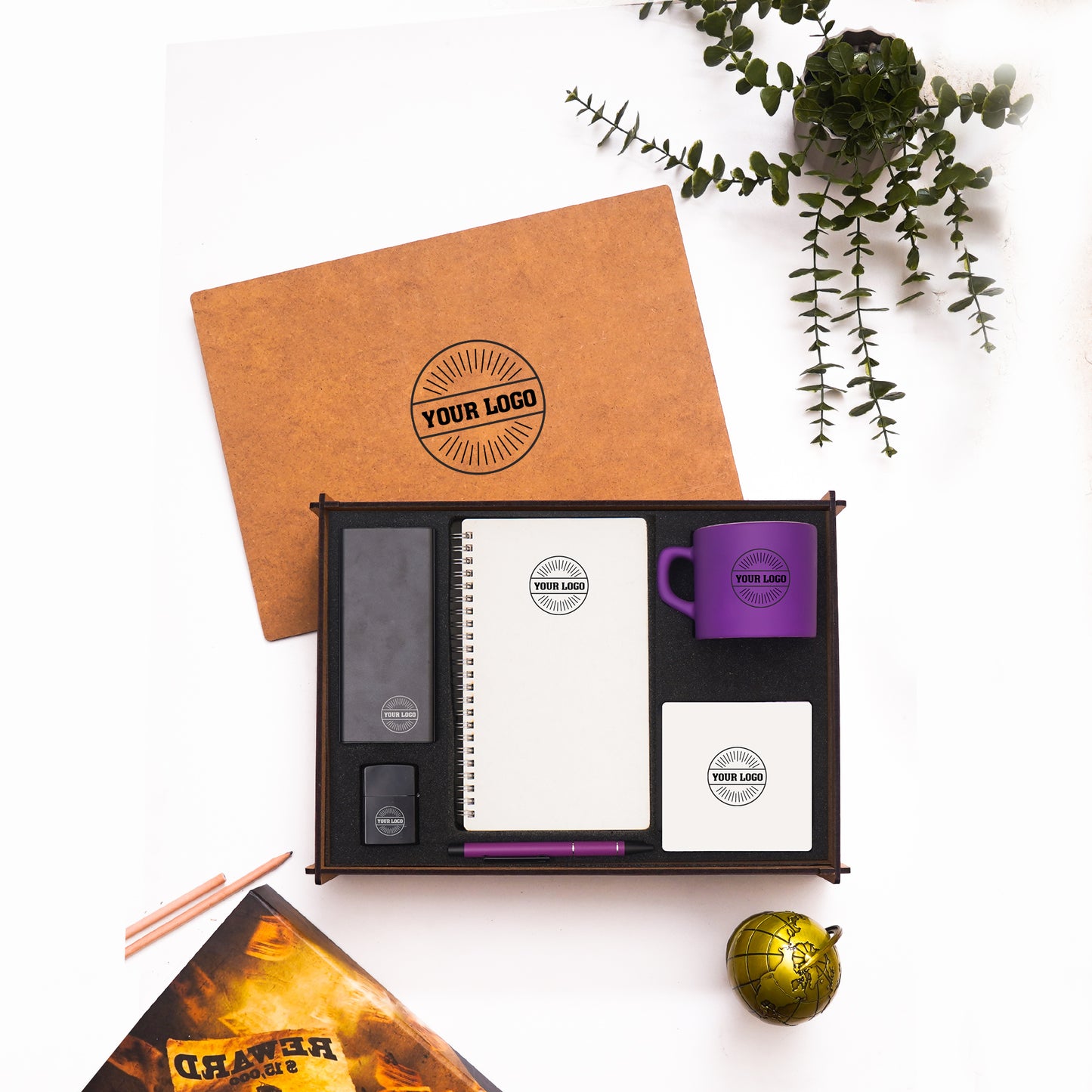 Ahsap Kutulu Hediye Seti - 05