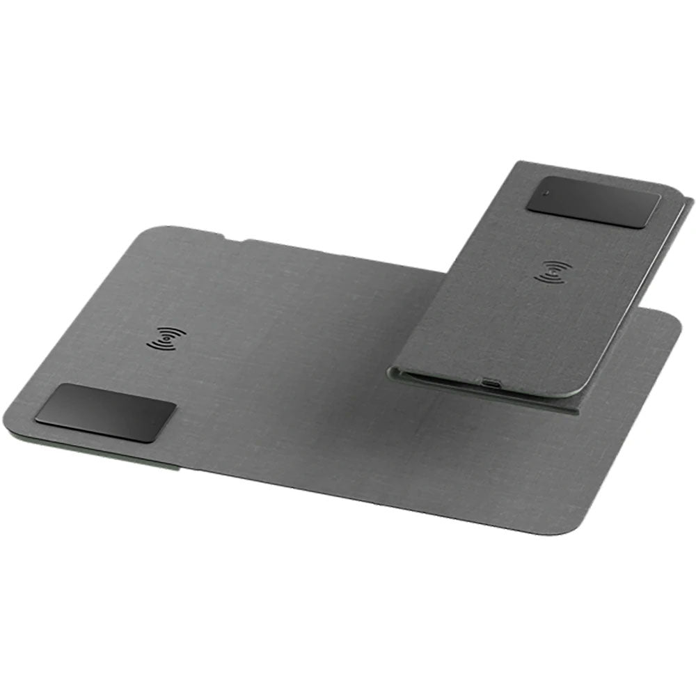 Premium Işıklı Logo Markalamalı ve Katlanabilir Standlı Kablosuz (Wireless) Şarjlı Mouse Pad