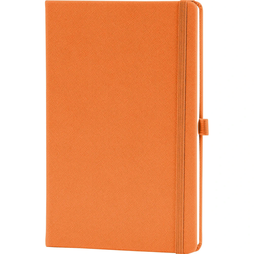 Saffiano Dokulu ve Lastikli VIP Kareli Tarihsiz Defter (16 x 24 cm)