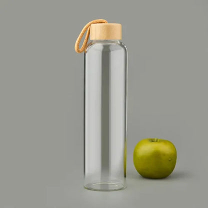 EccoTech 1000 ML Bambu Kapaklı Cam Matara