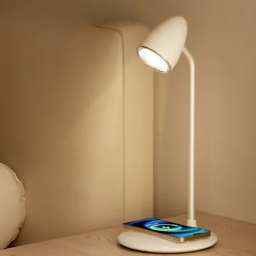 Masaüstü Ayarlanabilir Lambalı 2'si 1 Arada Wireless Şarj Cihazı