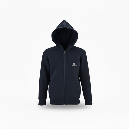 3 İplik Kaliteli Kapüşonlu Fermuarlı Sweatshirt