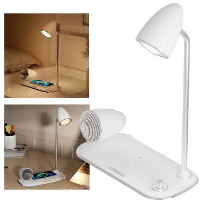 Masaüstü 3’ü 1 Arada Kablosuz Şarj Cihazı (Lambalı)