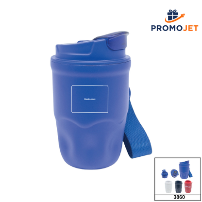 Dijital Sıcaklık Göstergeli ve El Dokuma Askılı Çelik Termos Mug (360 ml)