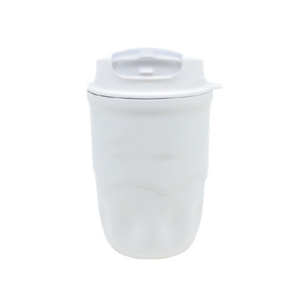Dijital Sıcaklık Göstergeli ve El Dokuma Askılı Çelik Termos Mug (360 ml)