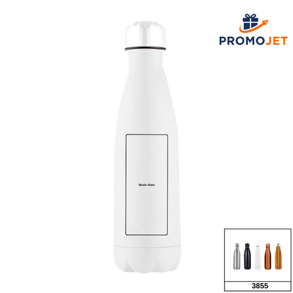 Kavisli İkonik Şasi Tasarımlı Paslanmaz Çelik Termos (500 ml)