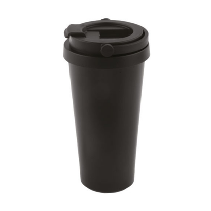 Konik Gövdeli ve Hareketli Kulplu Çelik Termos Mug (500 ml)