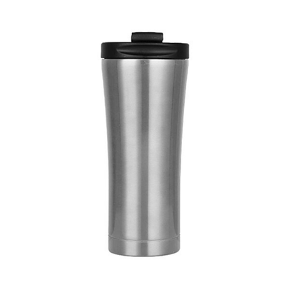 Kavisli Gövdeli ve Sızdırmaz Çıtçıt Kapaklı Çelik Termos Mug (500 ml)