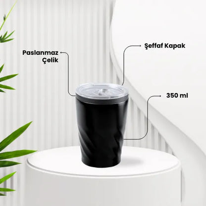 EccoTech 350 ML Sarmal Dizayn Çelik Termos