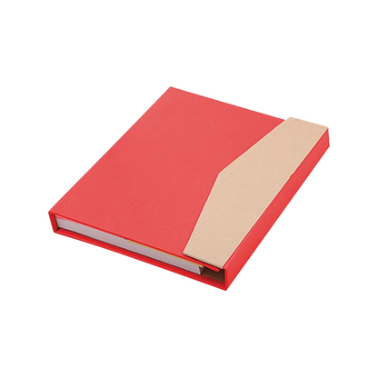 Geri Dönüşümlü Defter ve Notluk Seti – Kitap Tipi Sert Kapak ve Renkli Post-itli