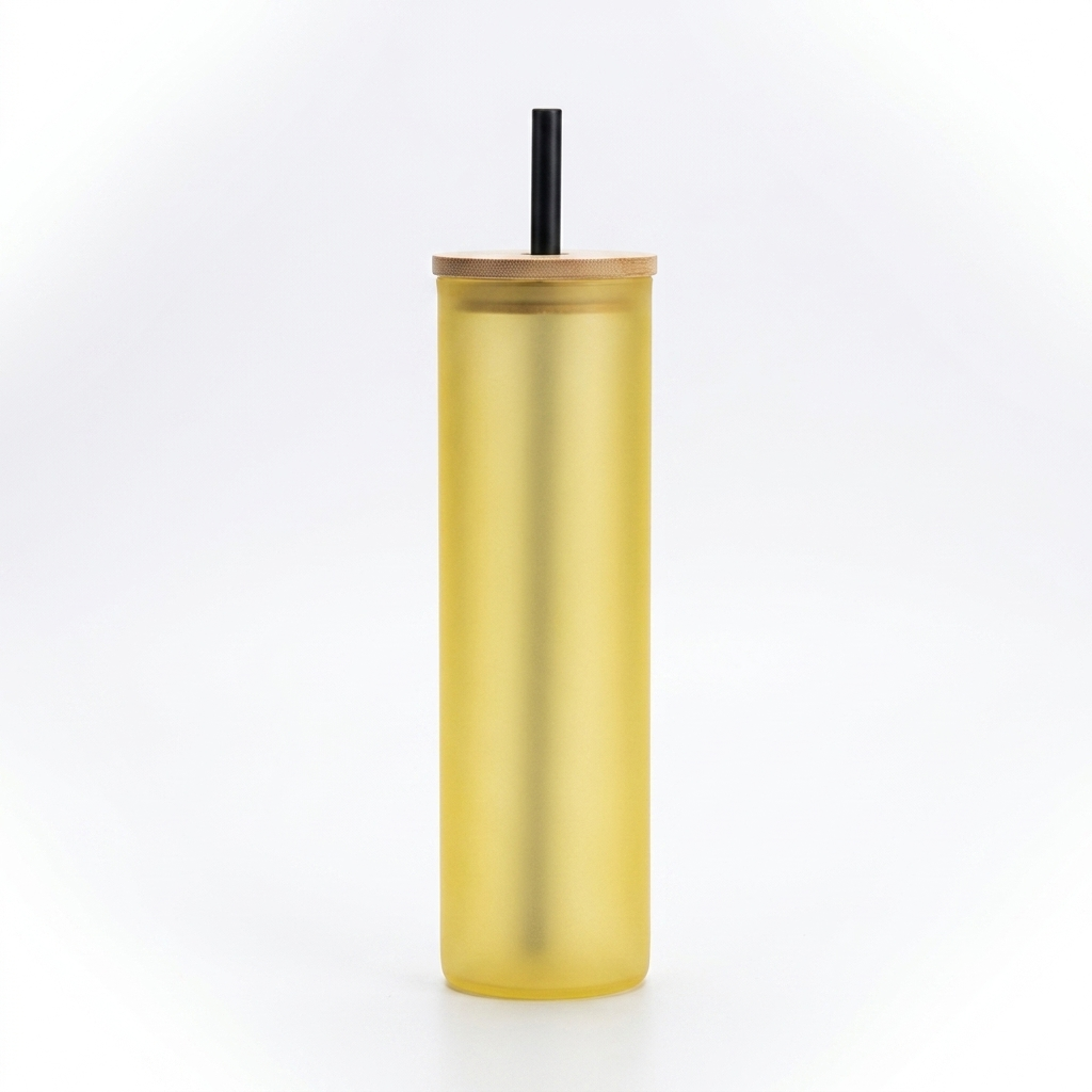 500 ML Bambu Kapaklı Cam Matara