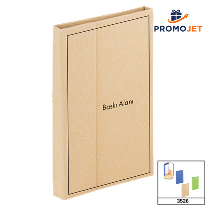 Geri Dönüşümlü Mıknatıs Kapağı Koruyuculu Premium Yapışkanlı Notluk ve Bloknot Seti