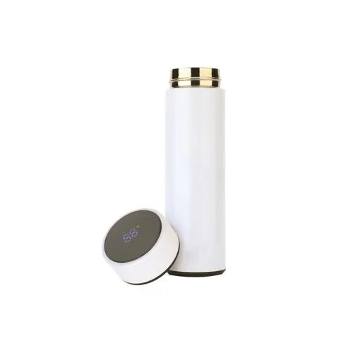 EccoTech 500 ML Siyah Renk Led Isı Göstergeli Çelik Termos