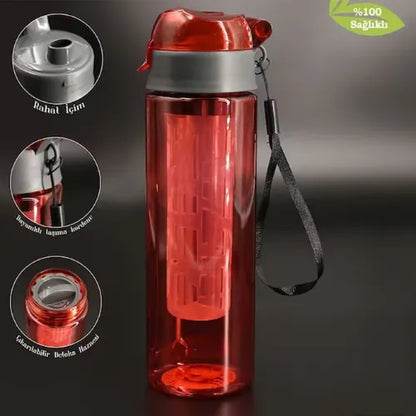 500 ML Detoks Filtreli Plastik Su Şişesi