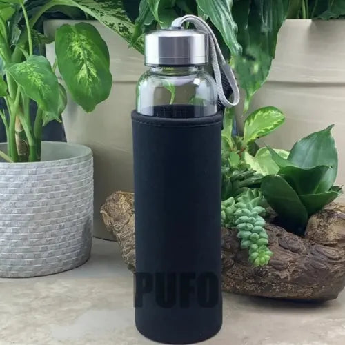 EccoTech 500 ML Neopren Kılıflı Cam Matara