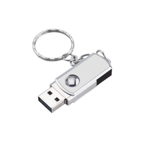 64 GB Döner Kapaklı Metal Anahtarlık USB Bellek