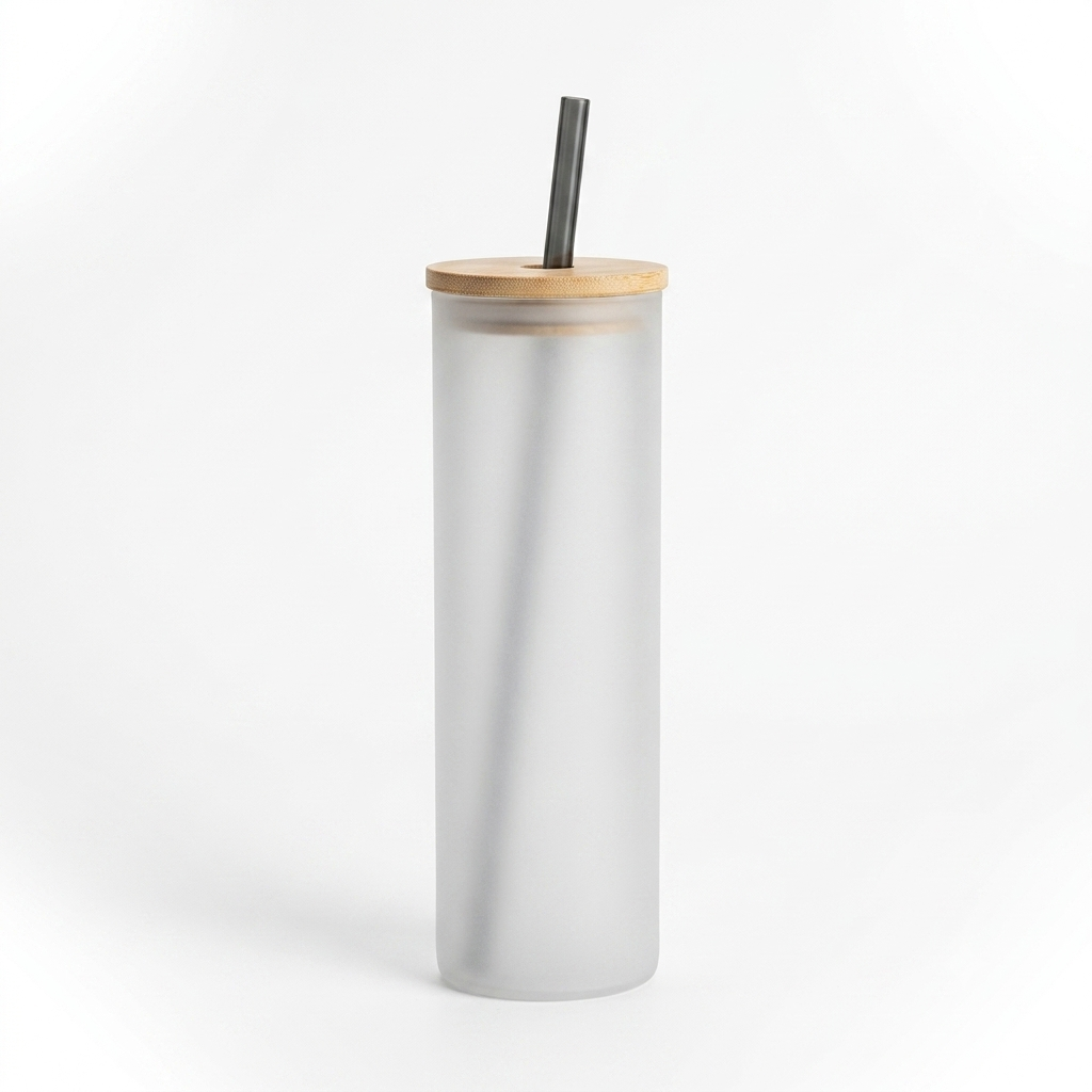 500 ML Bambu Kapaklı Cam Matara