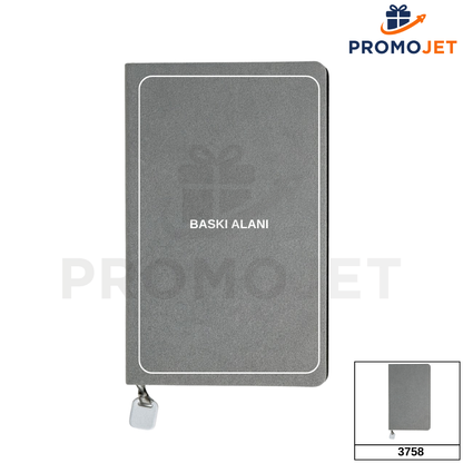 Tarihsiz Defter – Yumuşak Kapaklı ve Renkli Tokalı (13 x 21 cm)